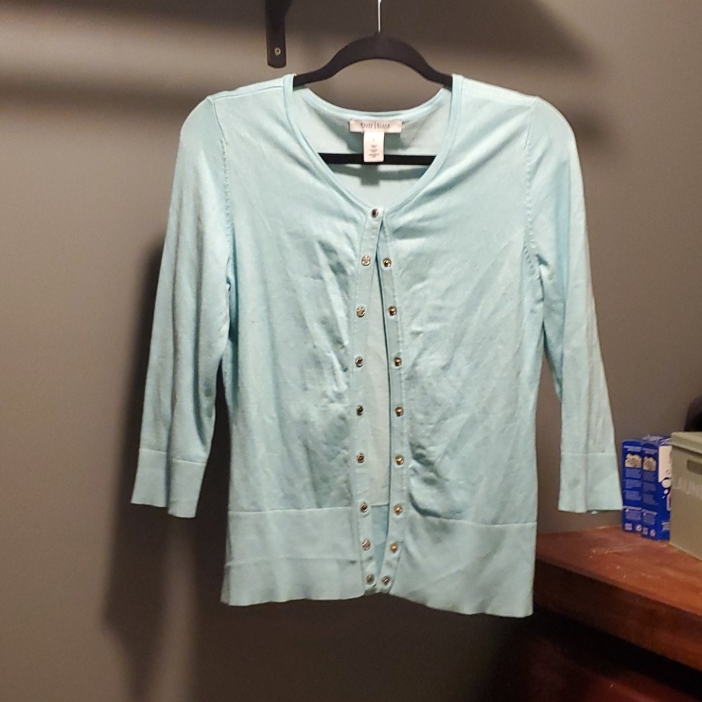 Whbm outlet aqua cardigan